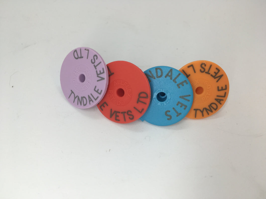Tyndale coloured button ear tags